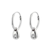 S925 Sterling Silver Eight-Pointed Star Drop Earrings - Minimalist North Star Dangle Earrings with Cubic Zirconia for Women