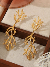 18K Gold Plated Hammered Branch Bangle - Bold Stainless Steel Textured Wide Cuff Bracelet for Women