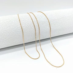 Double-Layer Snake Bone Chain Necklace – 18K Gold Plated Minimalist Stacked Clavicle Chain, Niche Design Jewelry for Women