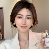 Retro Winding "Heavy Industry" Hoop Earrings - S925 Silver Needle Hollow C-Shaped Metal Hoops - High-End Niche Design Jewelry for Women