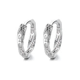 925 Sterling Silver Mobius Hoop Earrings - Minimalist Twisted Infinity Huggie Earrings for Men & Women