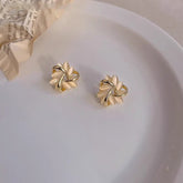 High-End Cat'S Eye Stone Sunflower Earrings 2026 New Trendy Earrings For Women Simple And Exquisite Temperament Internet Celebrity Earrings