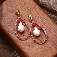Exaggerated Zircon Hollow Drop Earrings - European & American Style 18K Gold Plated Statement Earrings - High-End Luxury Dangles for Women