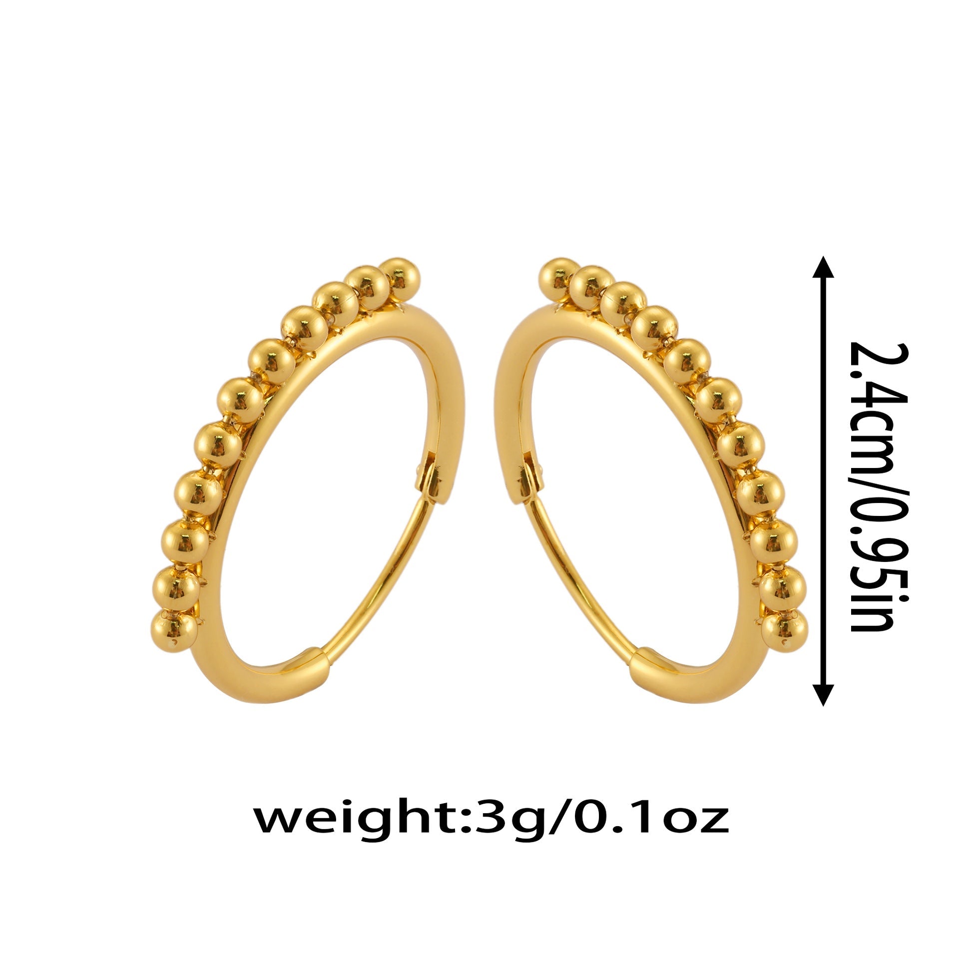 French Bean Irregular Stud Earrings - 18K Gold Plated Titanium Steel - Waterproof Niche Design Organic Earrings for Women