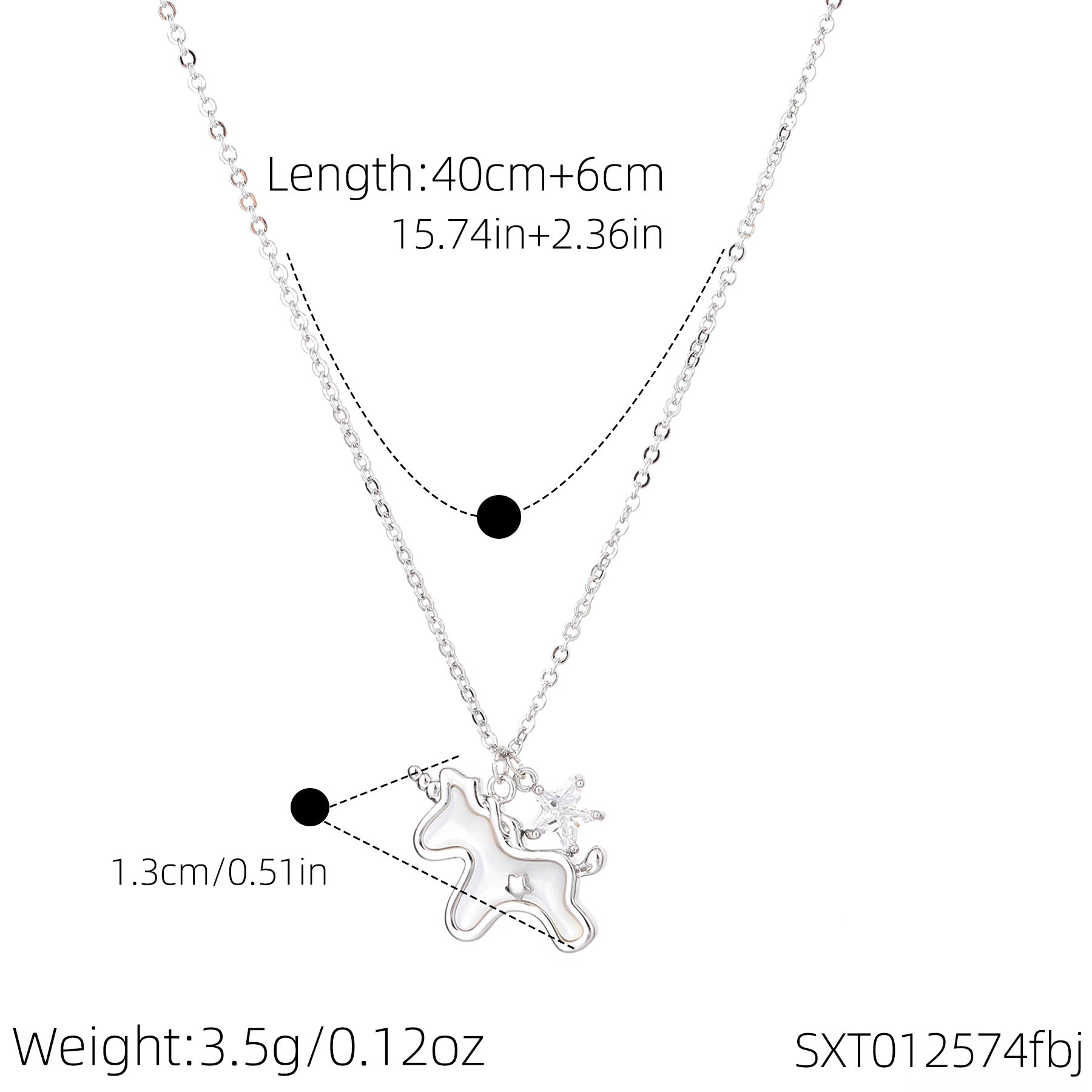 Natural Shell Pony Pendant Necklace – 18K Gold Plated Zodiac Horse Spirit Necklace, Meaningful Good Luck Jewelry Gift for Women