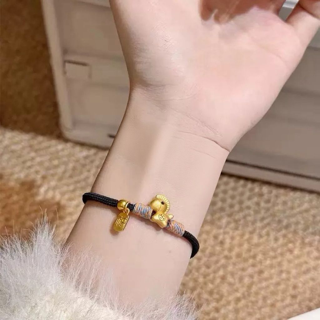 Get Rich Immediately, Pony Bracelet, Ancient Method, Year Of Horse, Animal Year, Red Rope Bracelet, Gift For Men And Women