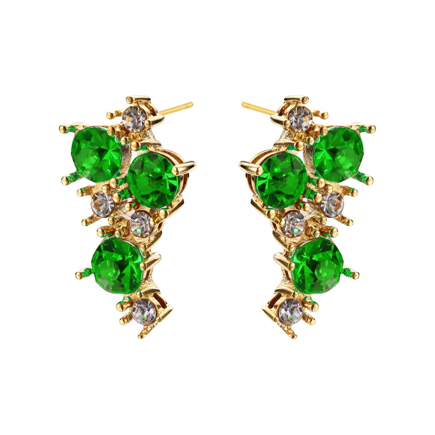 Red Cherry Earrings for Women - Niche 18K Gold Plated Titanium Steel Studs - Tarnish-Proof Hypoallergenic Light Luxury Jewelry