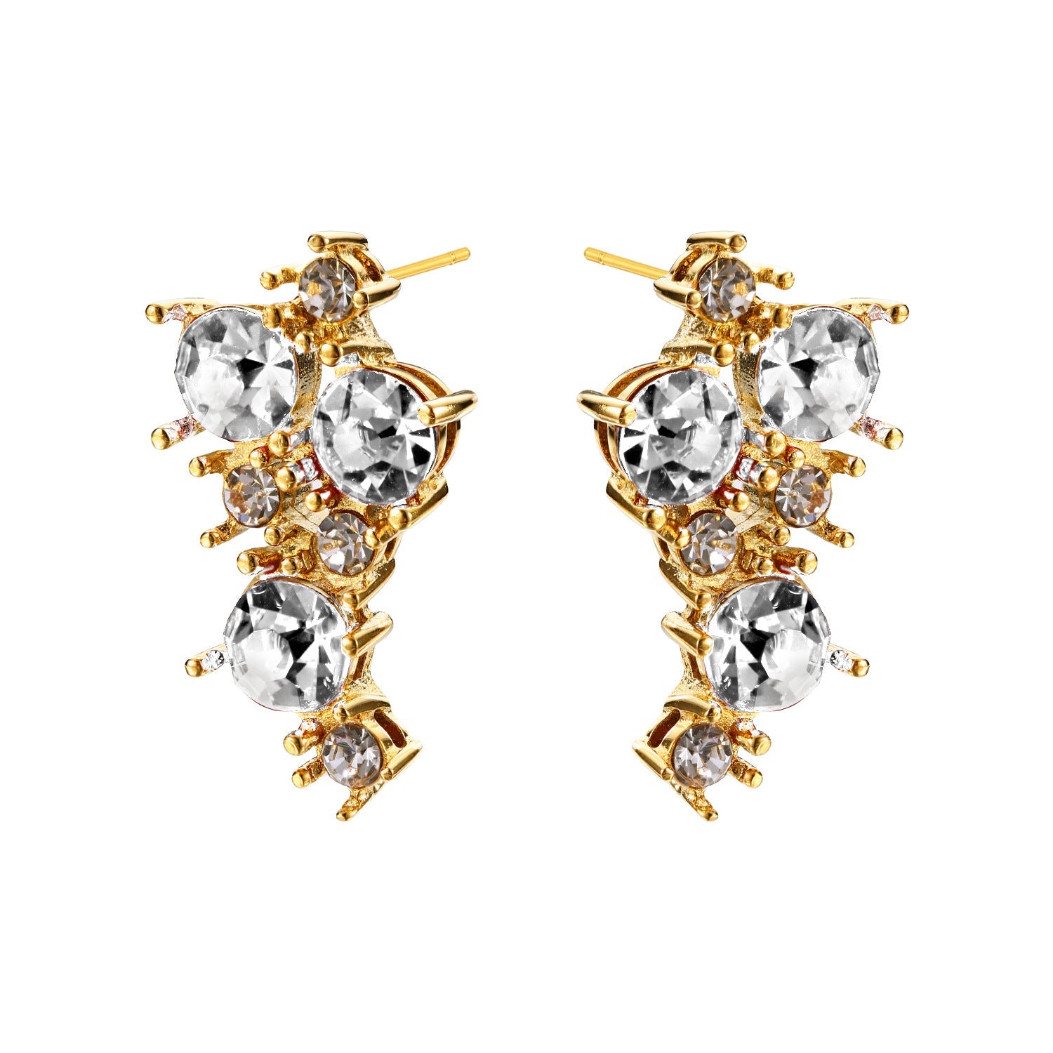 Red Cherry Earrings for Women - Niche 18K Gold Plated Titanium Steel Studs - Tarnish-Proof Hypoallergenic Light Luxury Jewelry