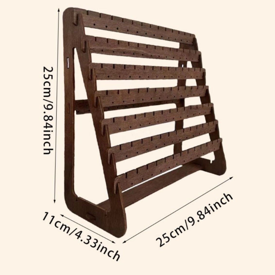 Solid Wood Multi-Functional Jewelry Display Rack - Professional Earring & Bracelet Organizer - High-End Boutique Stall & Photography Props