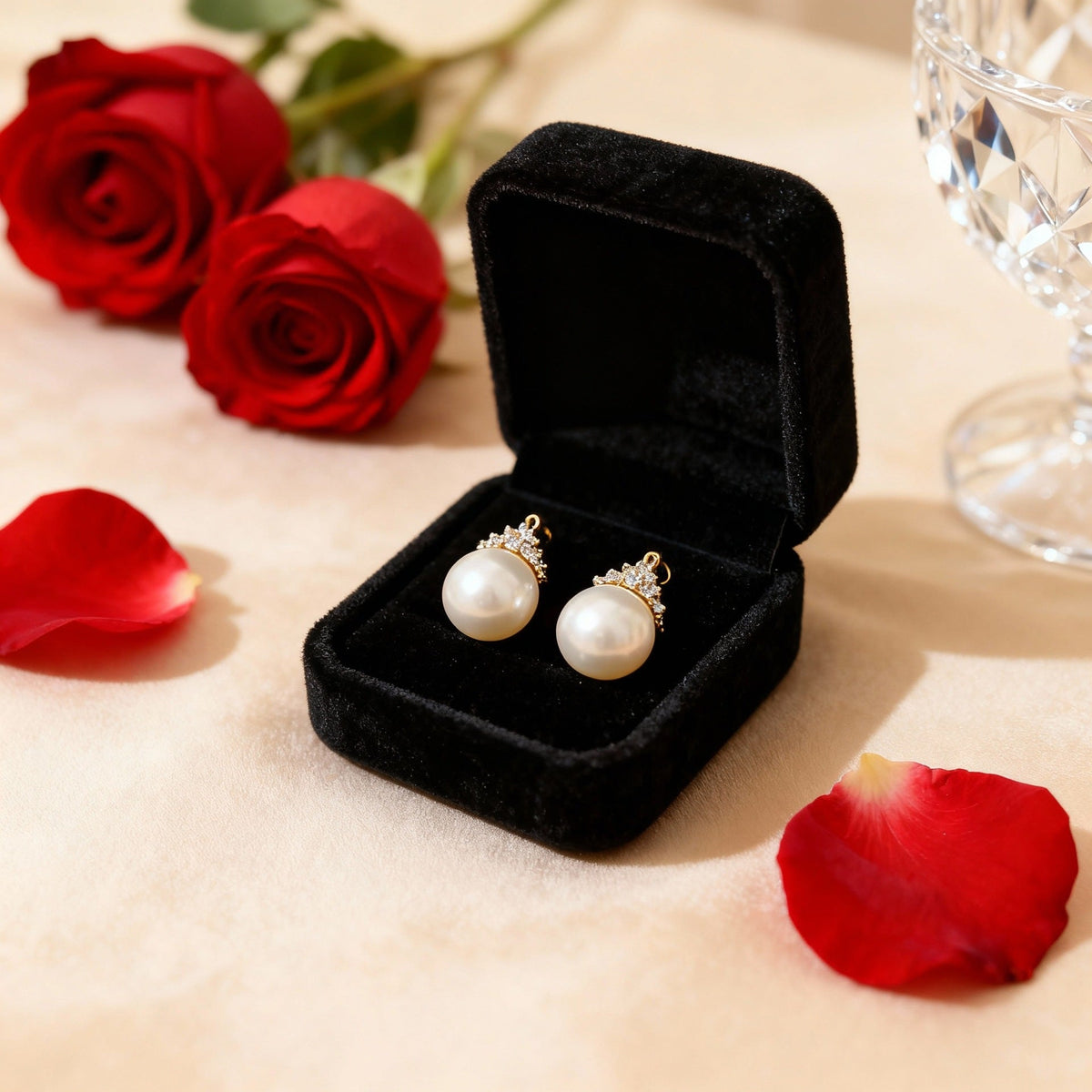 Vintage Pearl Drop Earrings with Micro-Pave Zirconia - S925 Silver Needle Royal-Inspired Studs - Elegant Everyday Jewelry for Women