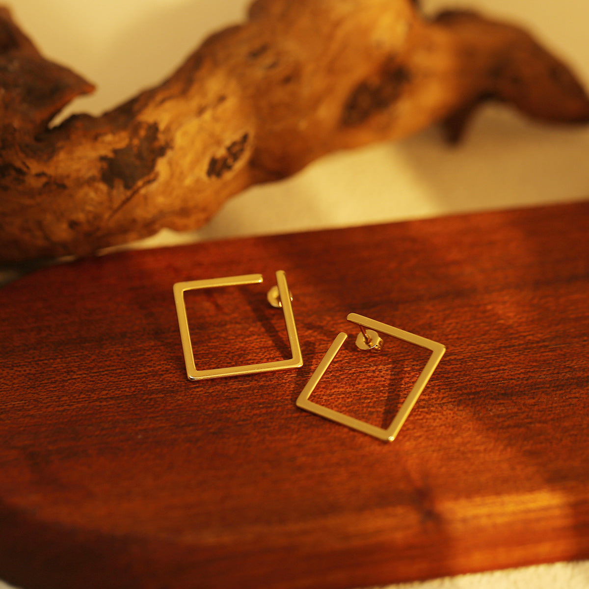 18K Gold Plated Circle Bead & Braided Hoops - Tarnish-Proof Twisted Diamond Earrings - Minimalist Stainless Steel Geometric Jewelry for Women