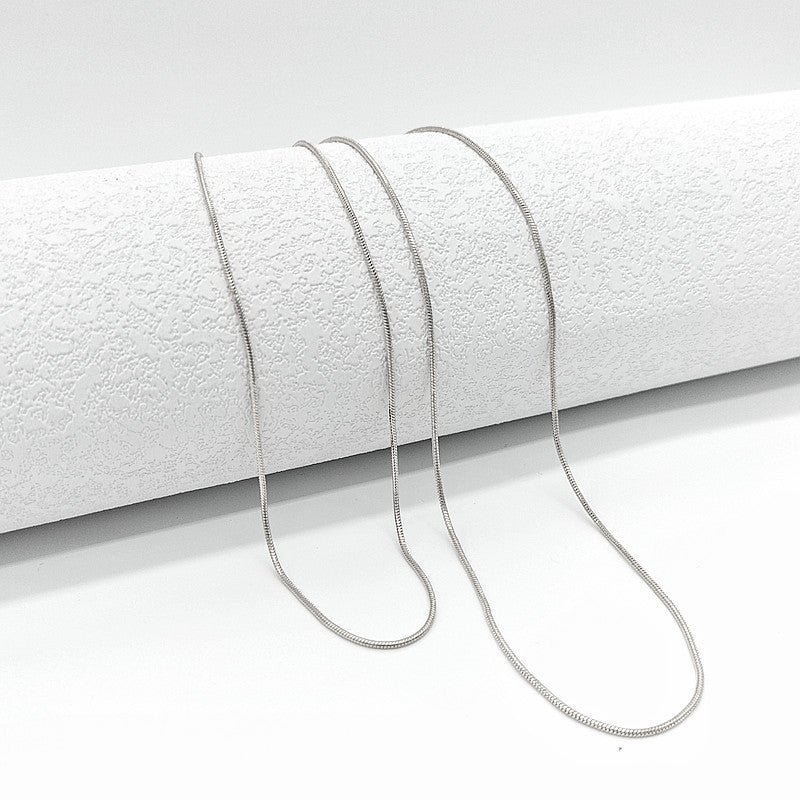 Double-Layer Snake Bone Chain Necklace – 18K Gold Plated Minimalist Stacked Clavicle Chain, Niche Design Jewelry for Women