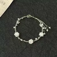 Iris Purple Butterfly String Bracelet – Hand-Woven Flower & Butterfly Charm, Sweet Niche Design High-Value Gift for Women