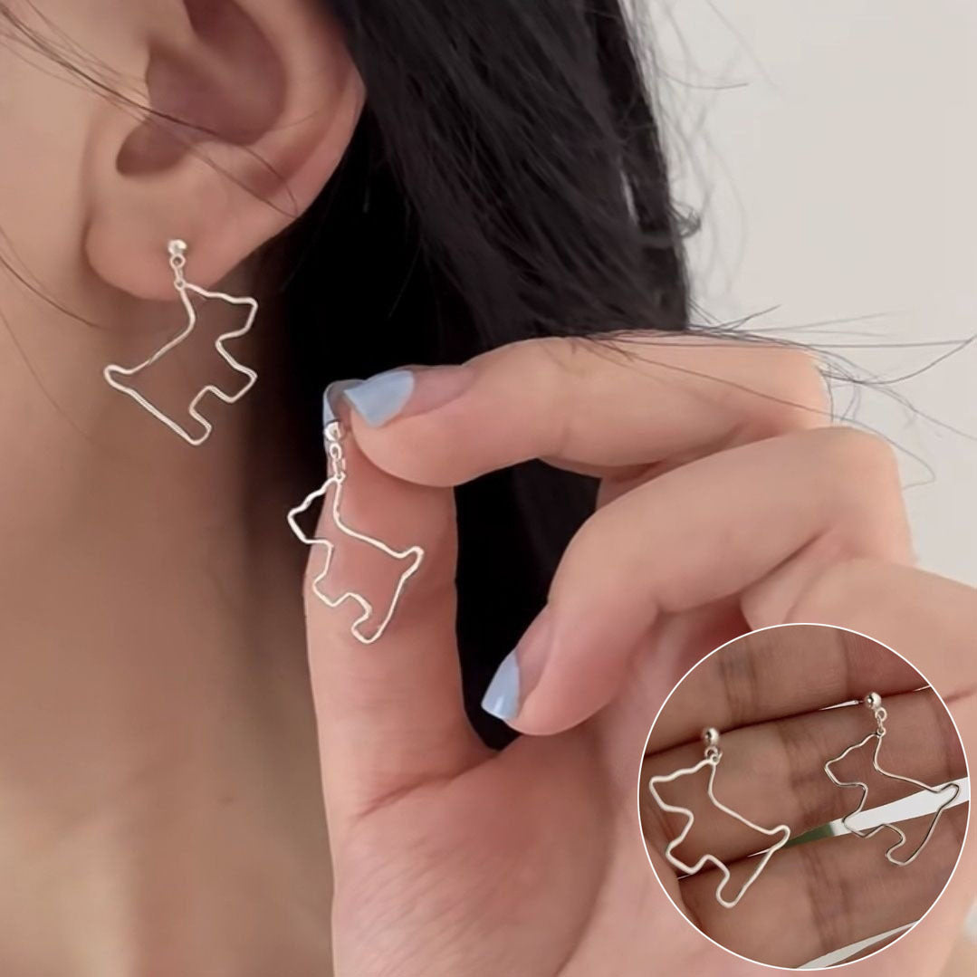 French Retro Gold Hoop Earrings - S925 Silver Needle Minimalist Thick Hoops - 18K Gold Plated Niche Design High-End Earrings for Women