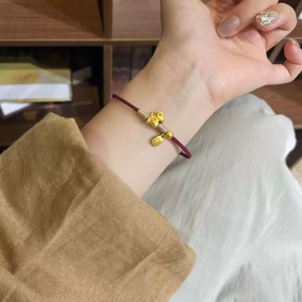 Get Rich Immediately, Pony Bracelet, Ancient Method, Year Of Horse, Animal Year, Red Rope Bracelet, Gift For Men And Women