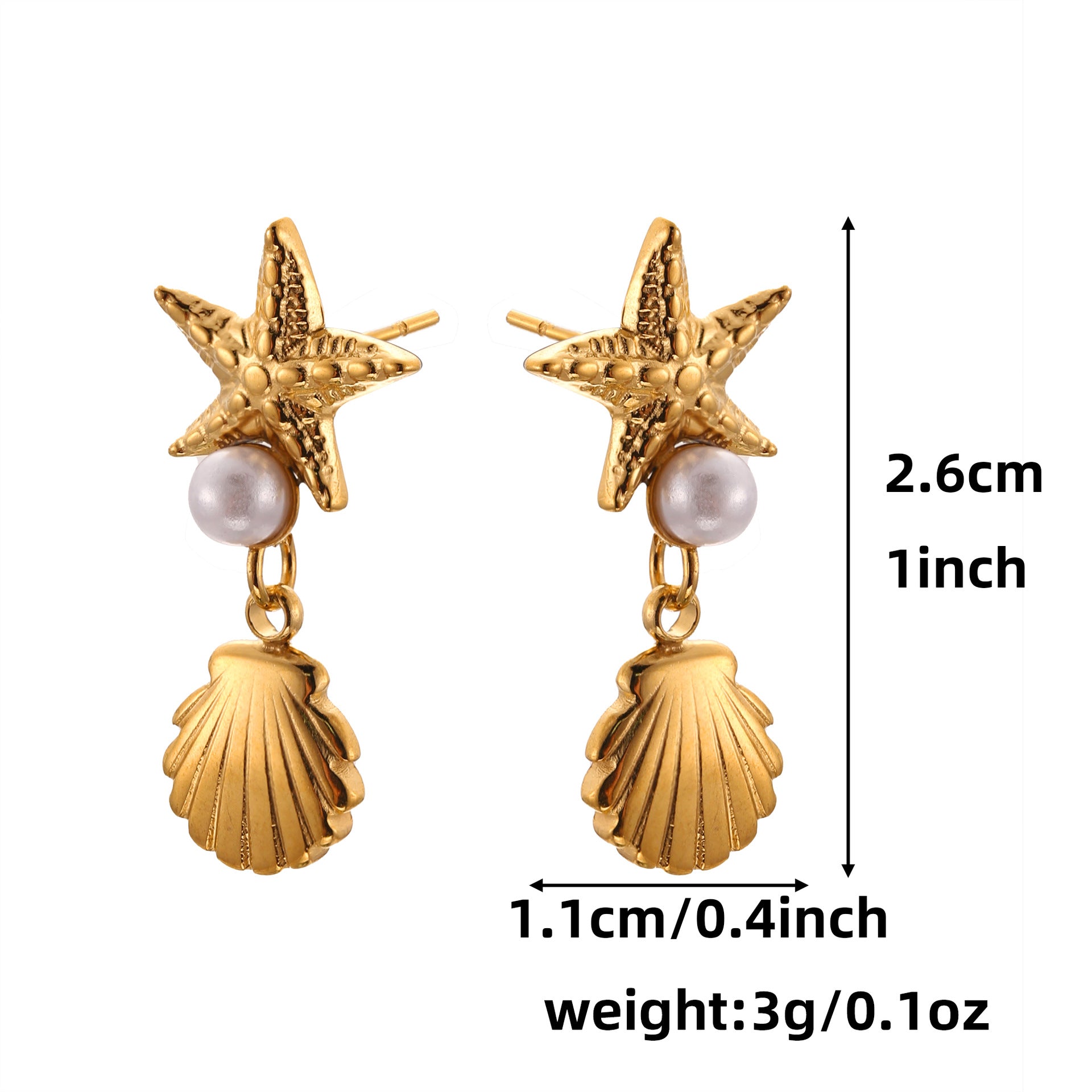 New Four-Leaf Clover Petal Studs - 18K Gold Plated "Light Luxury" Floral Earrings - Versatile High-End Ear Hole Support Earrings