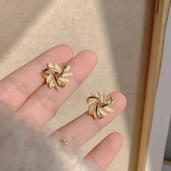 High-End Cat'S Eye Stone Sunflower Earrings 2026 New Trendy Earrings For Women Simple And Exquisite Temperament Internet Celebrity Earrings
